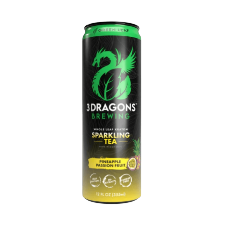 3 Dragons Brewing Kratom Sparkling Green Leaf Tea