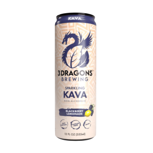 3 Dragons Brewing Kratom Sparkling Kava Soda at Puffezee