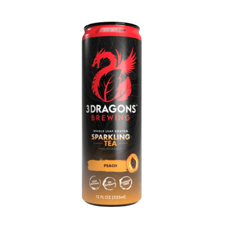 3 Dragons Brewing Kratom Sparkling Red Leaf Tea