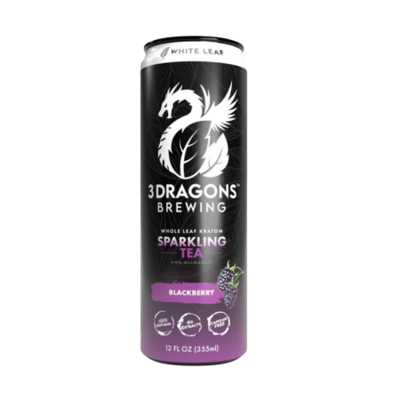 3 Dragons Brewing Kratom Sparkling White Leaf Tea
