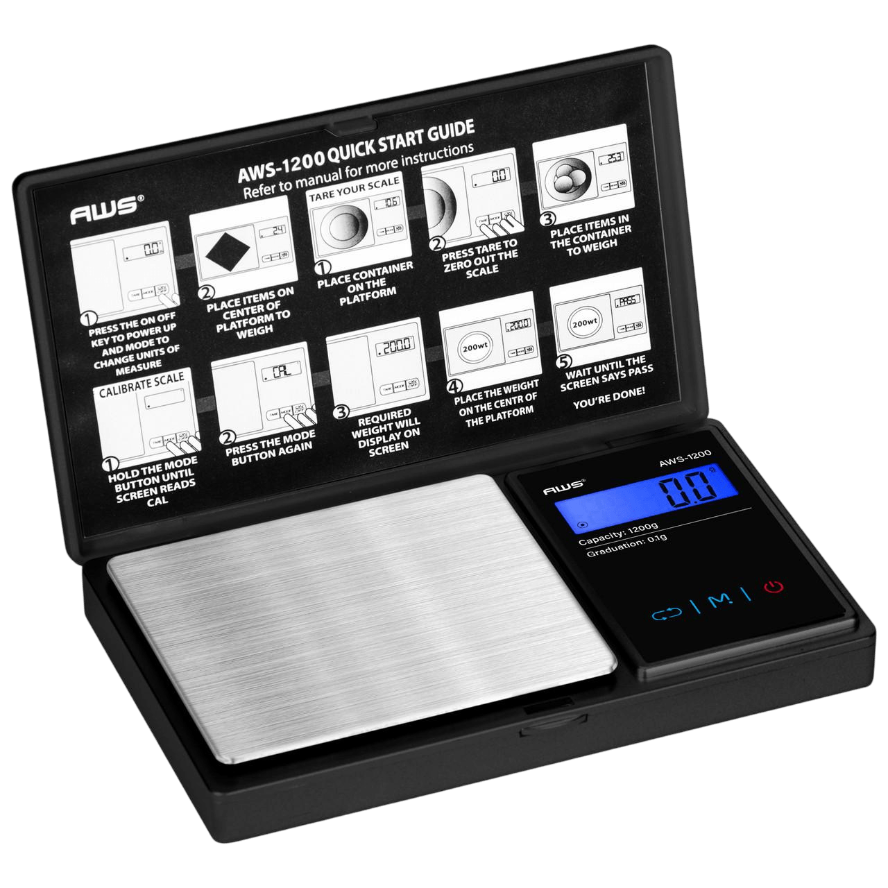 AWS 1200G X 0.1G - BLACK