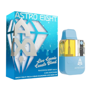 Astro Eight Live Cosmic Carats Blend HHC-P THC-P THC-A Liquid Diamonds Live Resin Delta-9 Disposable - 3.5g – buy online at Puffezee