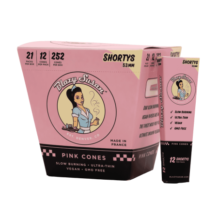 Blazy Susan Pink Cones 21PK