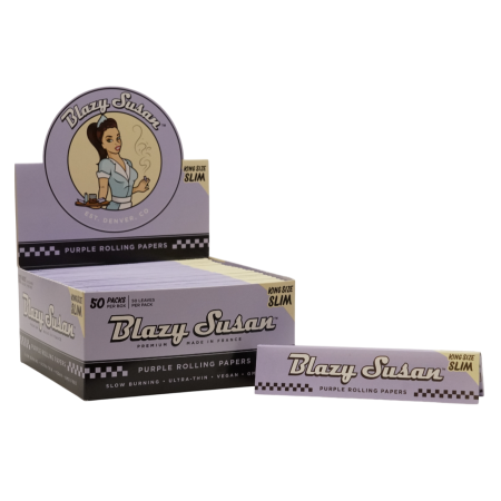 Blazy Susan Purple Rolling Papers 50PK