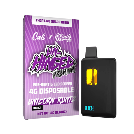 Cali X Unhinged Pre-Heat Premium Disposables - 4G
