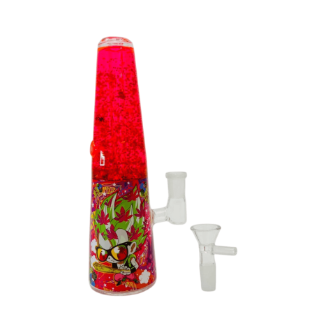 Dabtized Lava Smoke Glycerin Water Pipe W/Led