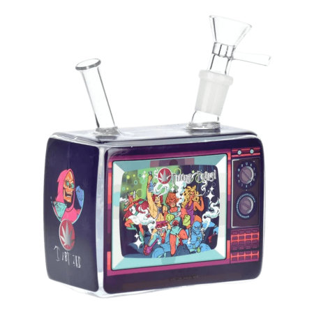Dabtized Trippy Vision Retro TV Water Pipe W/Led