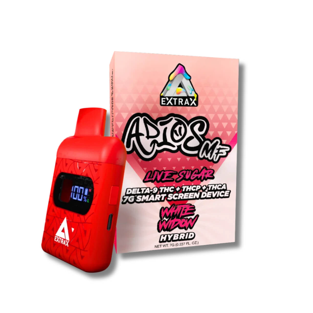 Delta Extrax Adios MF D9 THC-P THC-A Live Resin Sugar Smart Screen Disposable - 7G - Image 9