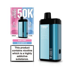 Dinner Lady 50K Puff Disposable Berry Candy Blue Gummy Ice – Puffezee