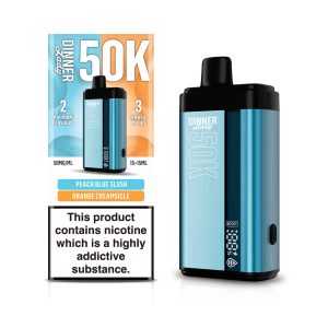 Dinner Lady 50K Puff Disposable Peach Blue Slush Orange Creamsicle – Puffezee
