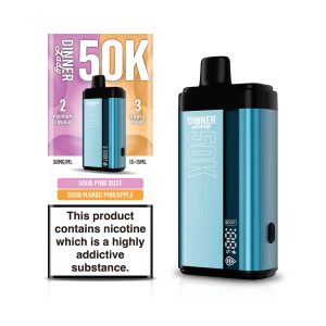 Dinner Lady 50K Puff Disposable Sour Pink Dust Sour Mango Pineapple – Puffezee