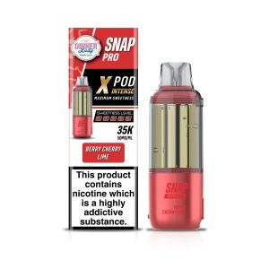 Dinner Lady Snap Pro Intense 35K Replacement Pod Cartridge 1PK Berry Cherry Lime – Puffezee