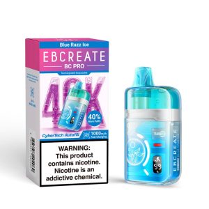 EBCREATE BC Pro 40K Puff Disposable Blue Razz Ice – Puffezee
