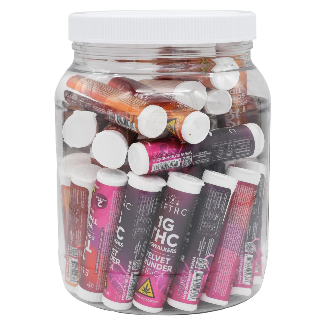 ELFTHC THC Dogwalkers Prerolls 1G - 40COUNT Solar Ride/Sativa-Velvet Thunder/Indica - Image 5