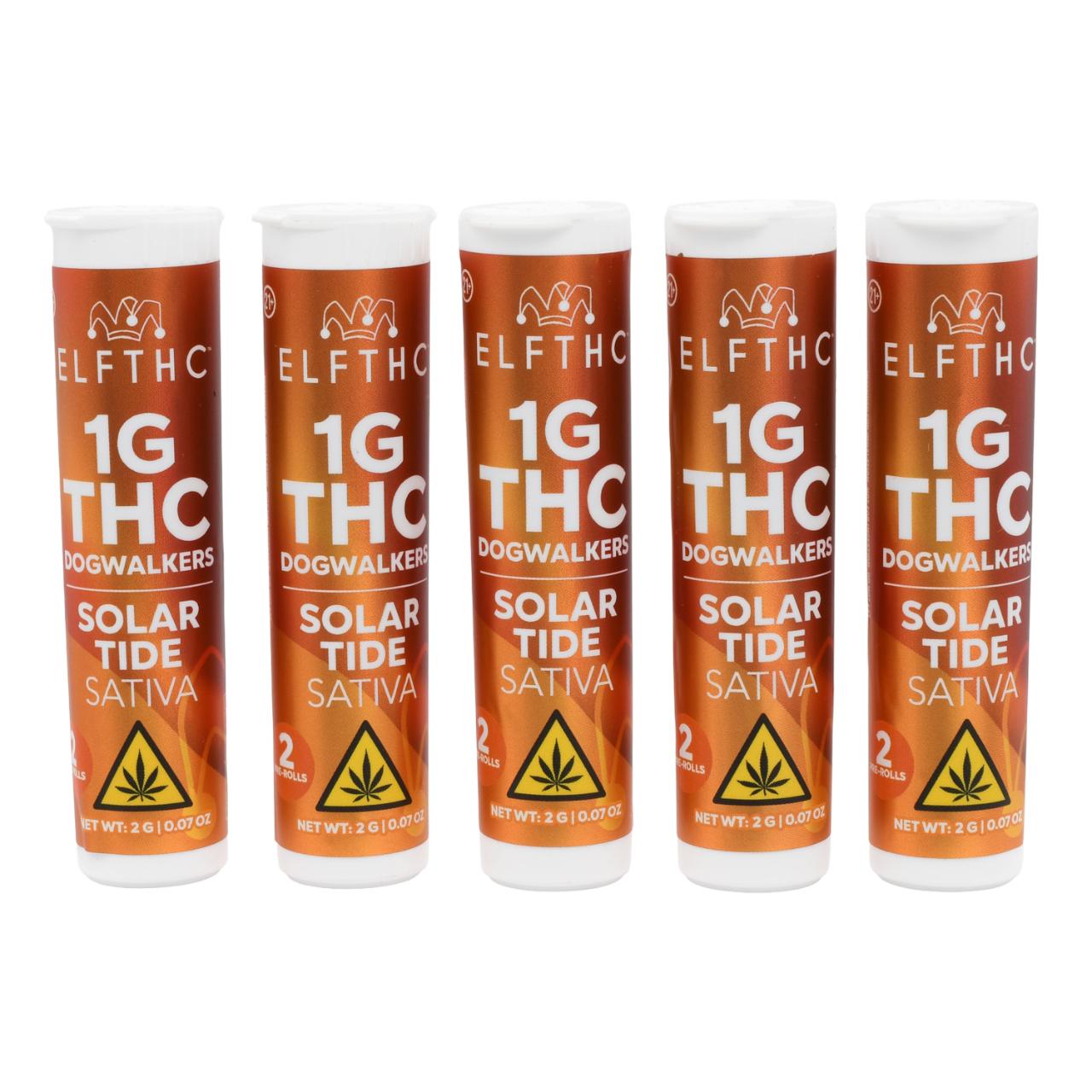 ELFTHC THC Dogwalkers Prerolls 1G - 40COUNT Solar Ride/Sativa-Velvet Thunder/Indica - Image 2