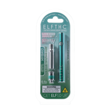 ELFTHC THCP Slim Vape Battery 0.5G + Wax/Dab Cartridges