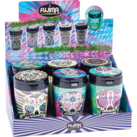 FUJIMA GLOW IN THE DARK - CAR ASHTRAY - 6CT - EX31