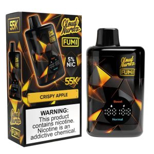 FUMI X CLOUD NURDZ 55K Puff Disposable Crispy Apple – Puffezee