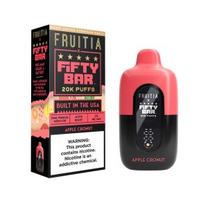 Fruitia x Fifty Bar 20000 Puff Disposable Apple Cronut – Puffezee