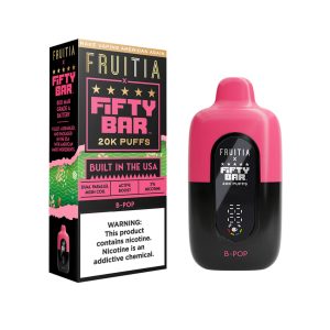 Fruitia x Fifty Bar 20000 Puff Disposable B Pop – Puffezee