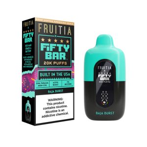 Fruitia x Fifty Bar 20000 Puff Disposable Baja Burst – Puffezee