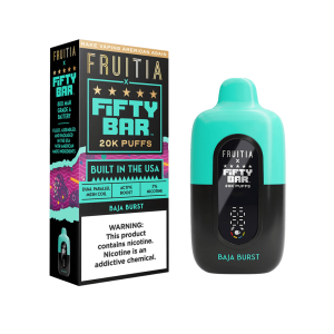 Fruitia x Fifty Bar 20000 Puff Disposable Baja Burst – Puffezee