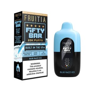 Fruitia x Fifty Bar 20000 Puff Disposable Blue Razz Ice – Puffezee