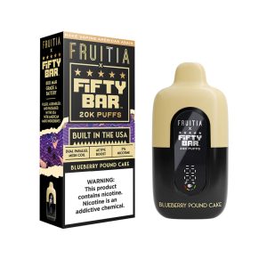 Fruitia x Fifty Bar 20000 Puff Disposable Blueberry Pound Cake – Puffezee