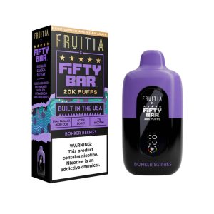 Fruitia x Fifty Bar 20000 Puff Disposable Bonker Berries – Puffezee