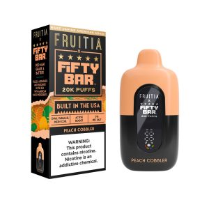 Fruitia x Fifty Bar 20000 Puff Disposable Peach Cobbler – Puffezee