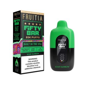 Fruitia x Fifty Bar 20000 Puff Disposable Sour Rainbow – Puffezee