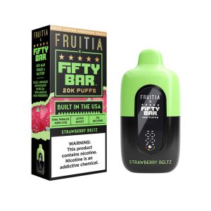 Fruitia x Fifty Bar 20000 Puff Disposable Strawberry Beltz – Puffezee
