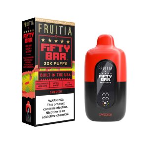 Fruitia x Fifty Bar 20000 Puff Disposable Swedish – Puffezee