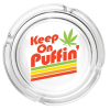 Fujima Keep on Puffin Glass Ashtray at Puffezee