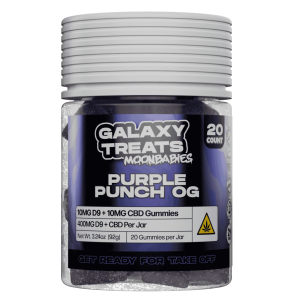 Galaxy Treats Moon Babies D9 CBD Gummies 400MG at Puffezee