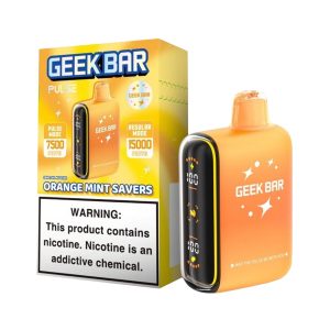 Geek Vape Pulse 15000 Puff Disposable Savers Edition Orange Mint Savers – Puffezee