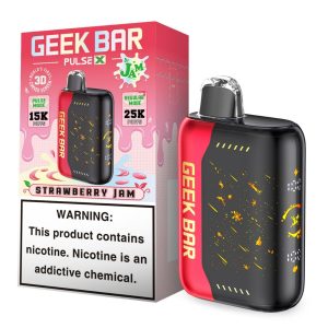 Geek Vape Pulse X 25000 Puff Disposable Jam Edition Strawberry Jam – Puffezee
