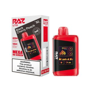Geek Vape Raz LTX 25K Puff Disposable Black Cherry Peach – Puffezee