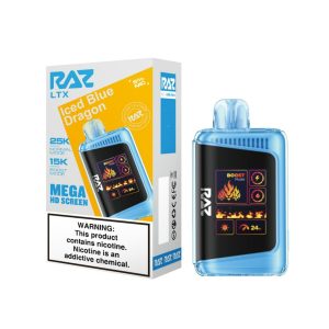 Geek Vape Raz LTX 25K Puff Disposable Iced Blue Dragon – Puffezee