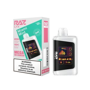 Geek Vape Raz LTX 25K Puff Disposable Miami Mint – Puffezee