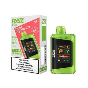 Geek Vape Raz LTX 25K Puff Disposable Sour Apple Ice – Puffezee