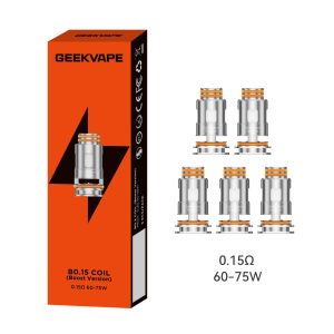 Geekvape B Series Replacement Coil 5pk 0.15 Ohms B Boost Dtl Rdl 60w 75w – Puffezee