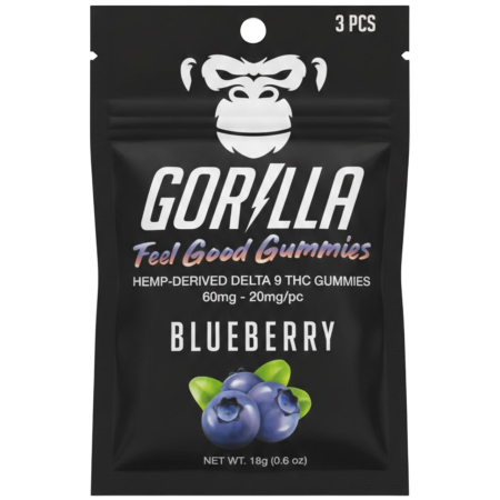 Gorilla Delta 9 THC Gummies 60MG-3PC