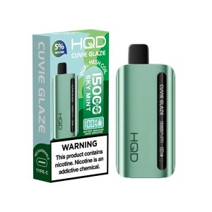 HQD Cuvie Glaze 15000 Puff Disposable Sky Mint – Puffezee