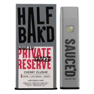 Half Bak'd Live Sauce'D Private Reserve Disposable 1G at Puffezee