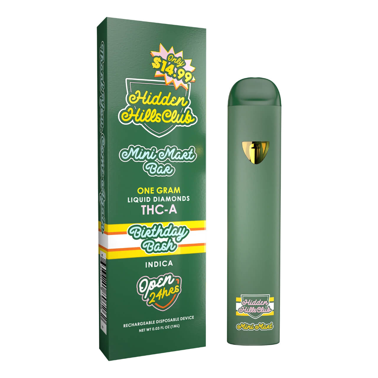 Hidden Hills Club Mini Mart Bar THC-A Liquid Diamonds Disposable - 1G - Image 9