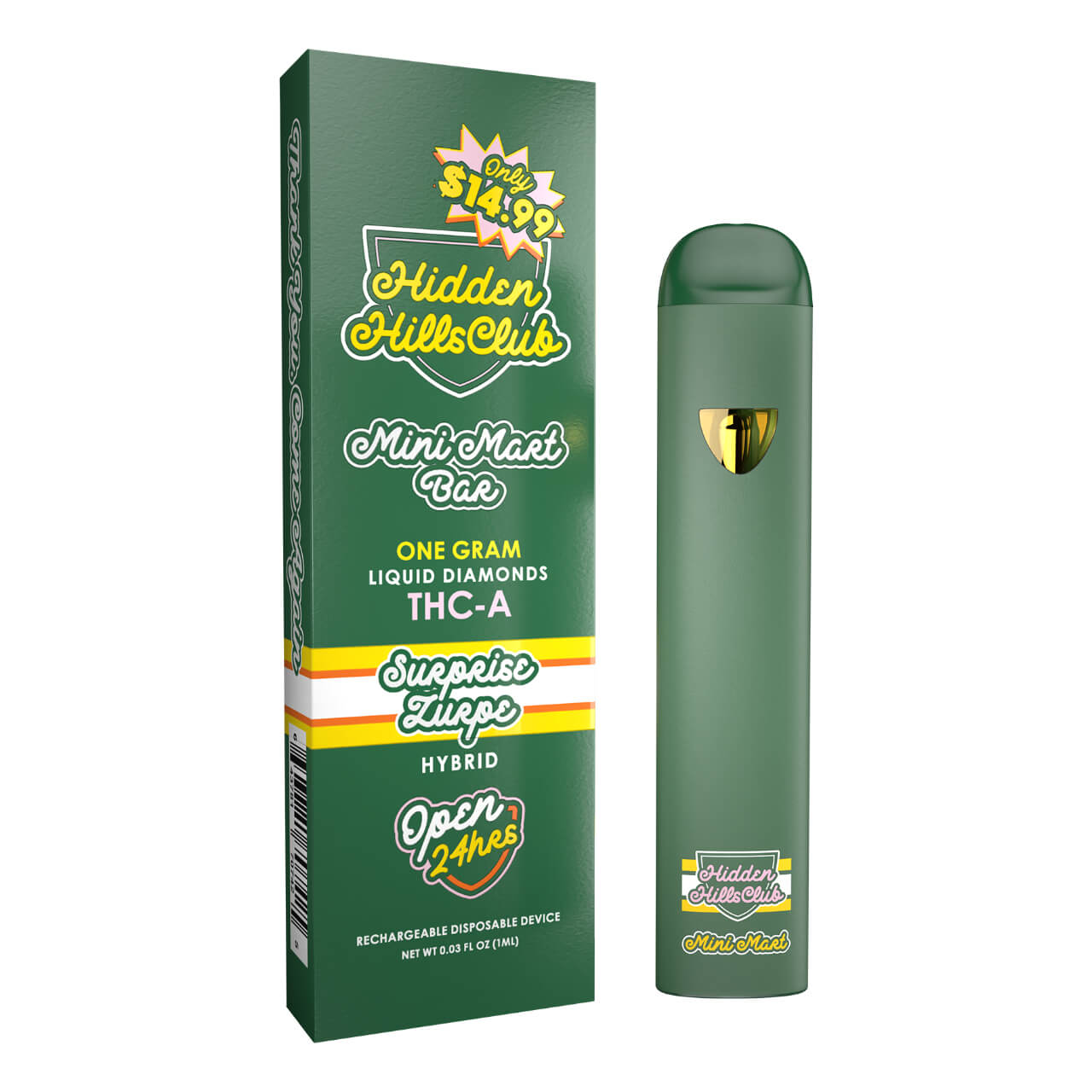 Hidden Hills Club Mini Mart Bar THC-A Liquid Diamonds Disposable - 1G - Image 6