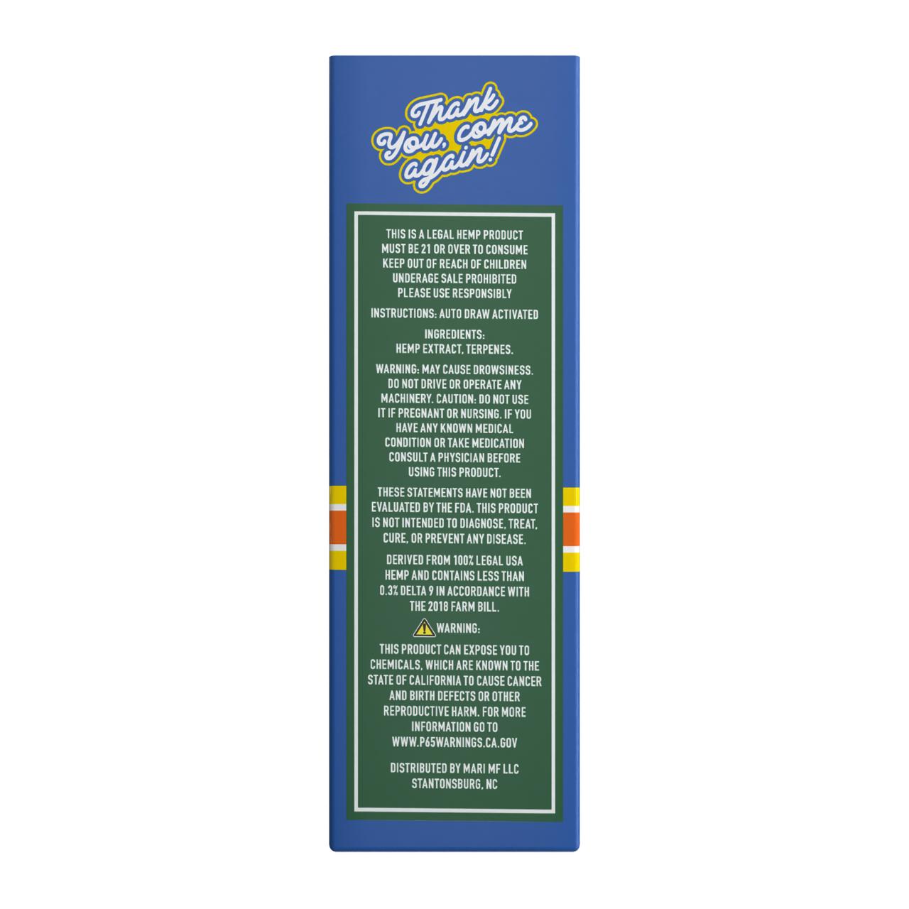 Hidden Hills Club Mini Mart Sweet Treatz THC-A THC-P Disposable 1G - Image 2