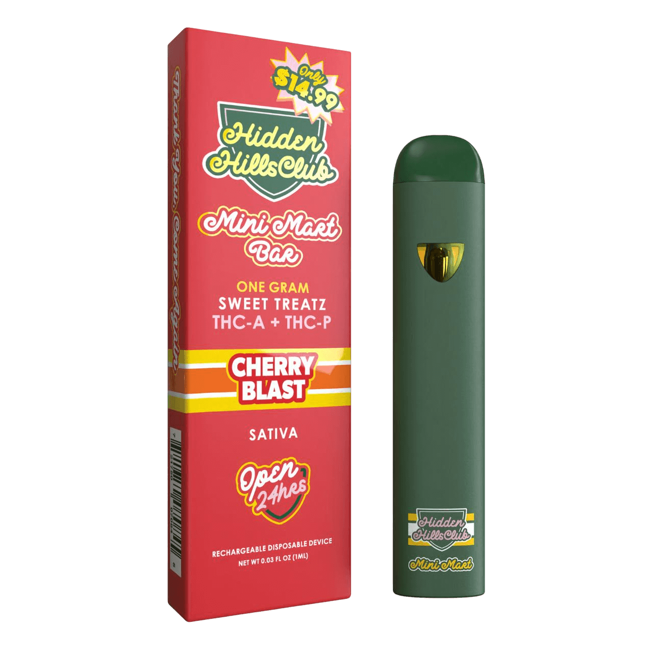 Hidden Hills Club Mini Mart Sweet Treatz THC-A THC-P Disposable 1G