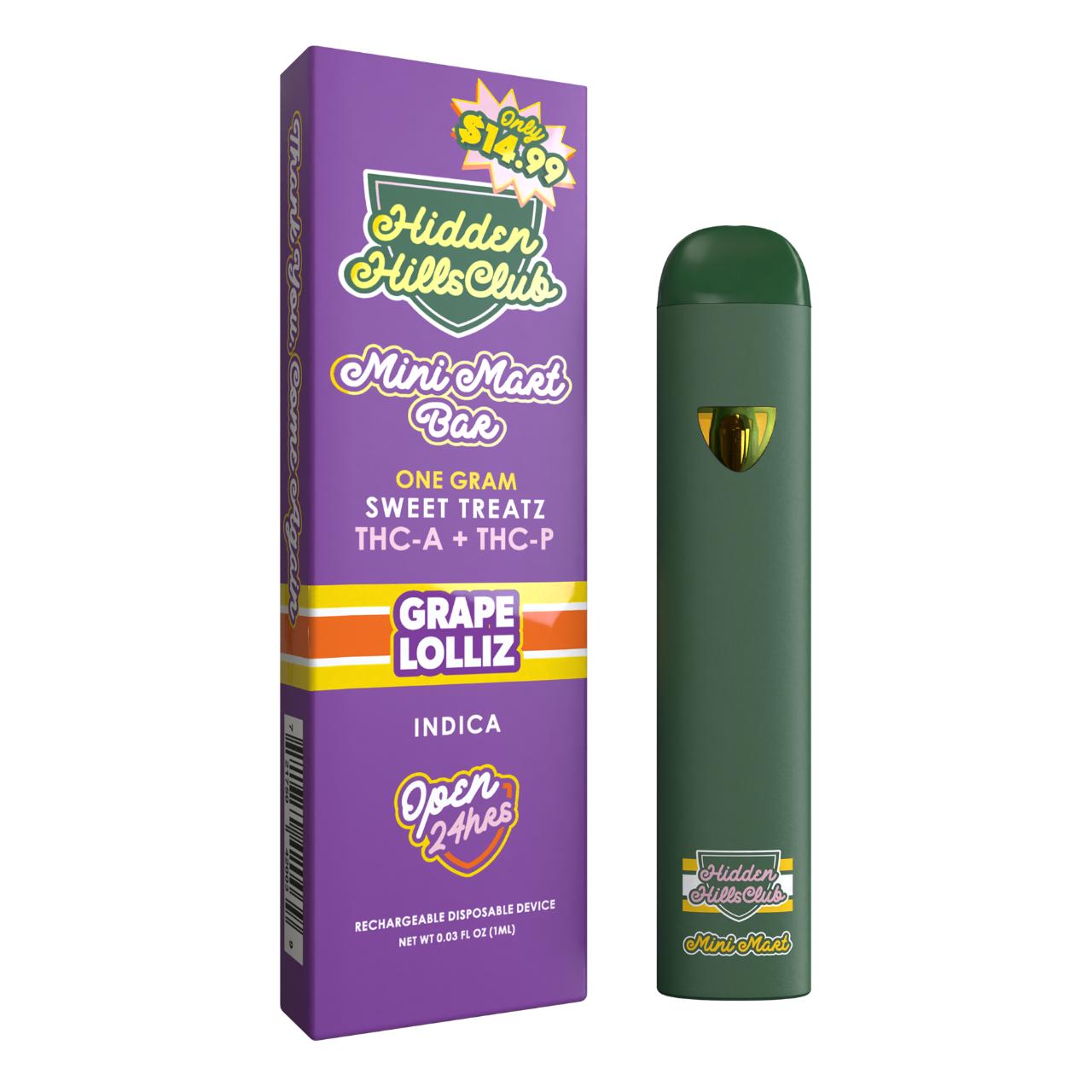 Hidden Hills Club Mini Mart Sweet Treatz THC-A THC-P Disposable 1G - Image 11